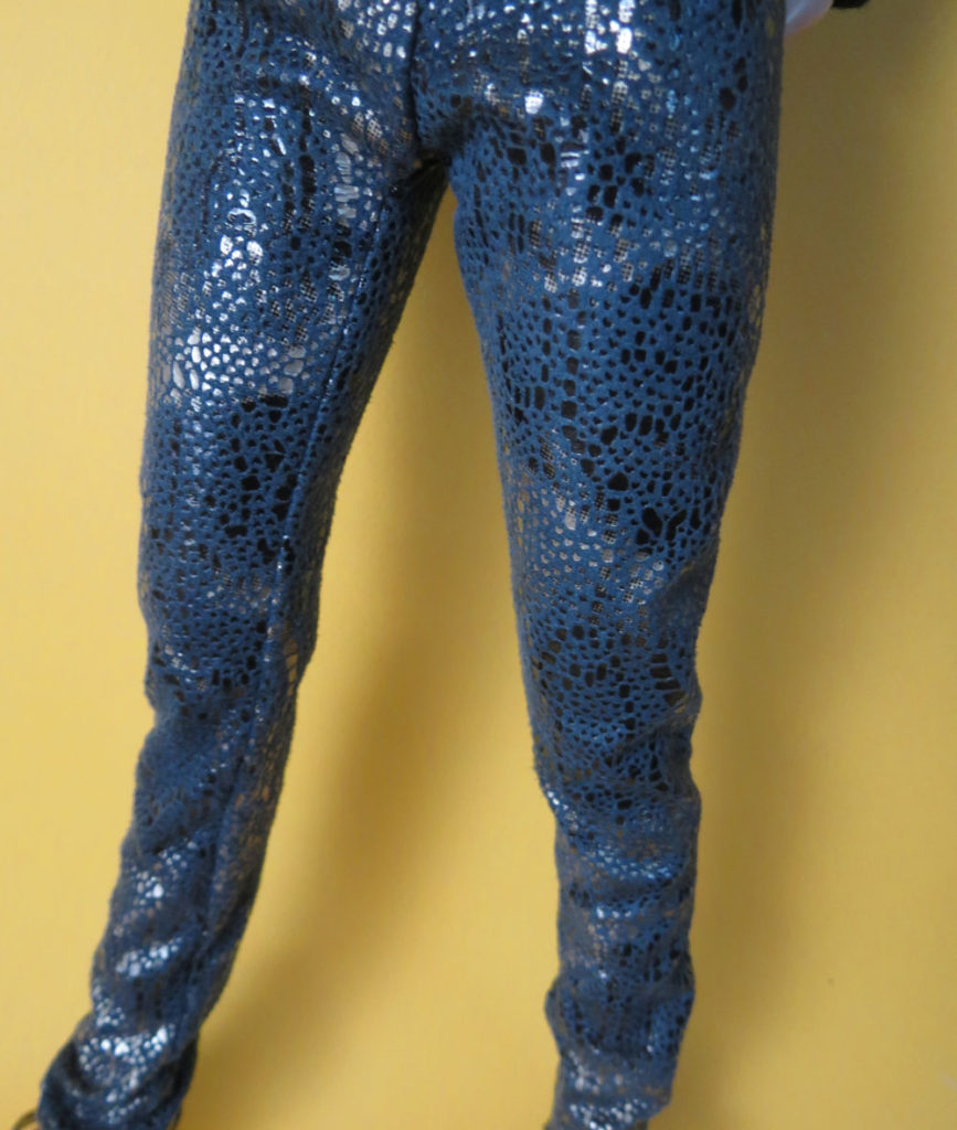 blue and gold pants